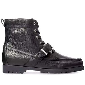Polo Ralph Lauren Mens Ranger Tumbled Leather Boot Size 8D